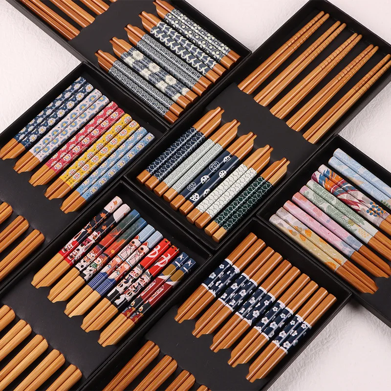 5 pairs of bamboo chopsticks household long chopsticks family pointy cute personality bamboo non-slip set tableware chopsticks
5 pairs of bamboo chopsticks household long chopsticks family pointy cute personality bamboo non-slip set tableware chopsticks
