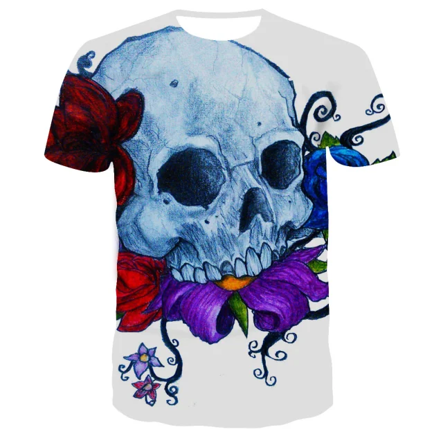 Horror Skull T-Shirt Men's Fashion Summer 3D Print Oversized Streetwear Casual Soft Breathable Short Sleeve Men's T-Shirt
Horror Skull T-Shirt Men's Fashion Summer 3D Print Oversized Streetwear Casual Soft Breathable Short Sleeve Men's T-Shirt