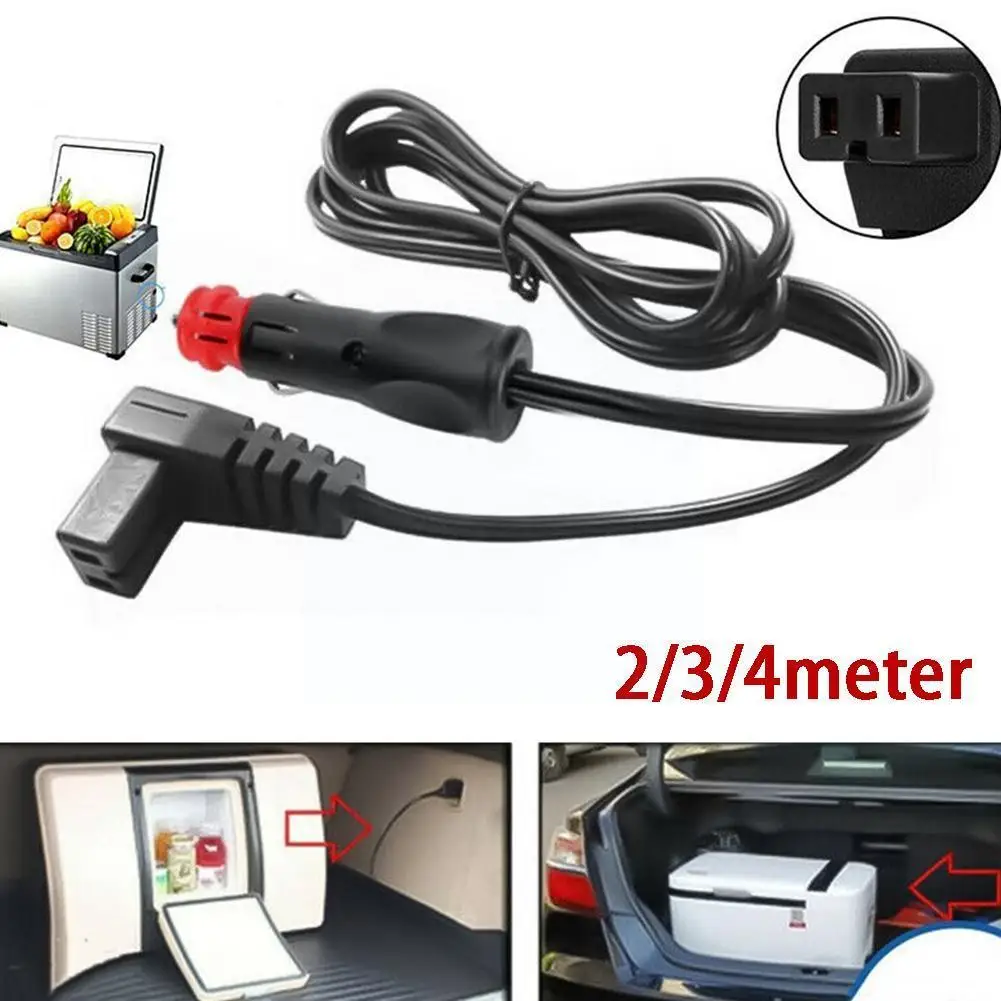 

2/3/4M Car Fridge Cigarette Cable Cooler Charging Replacement Line 12A For Car Refrigerator Warmer Extension Power Cable