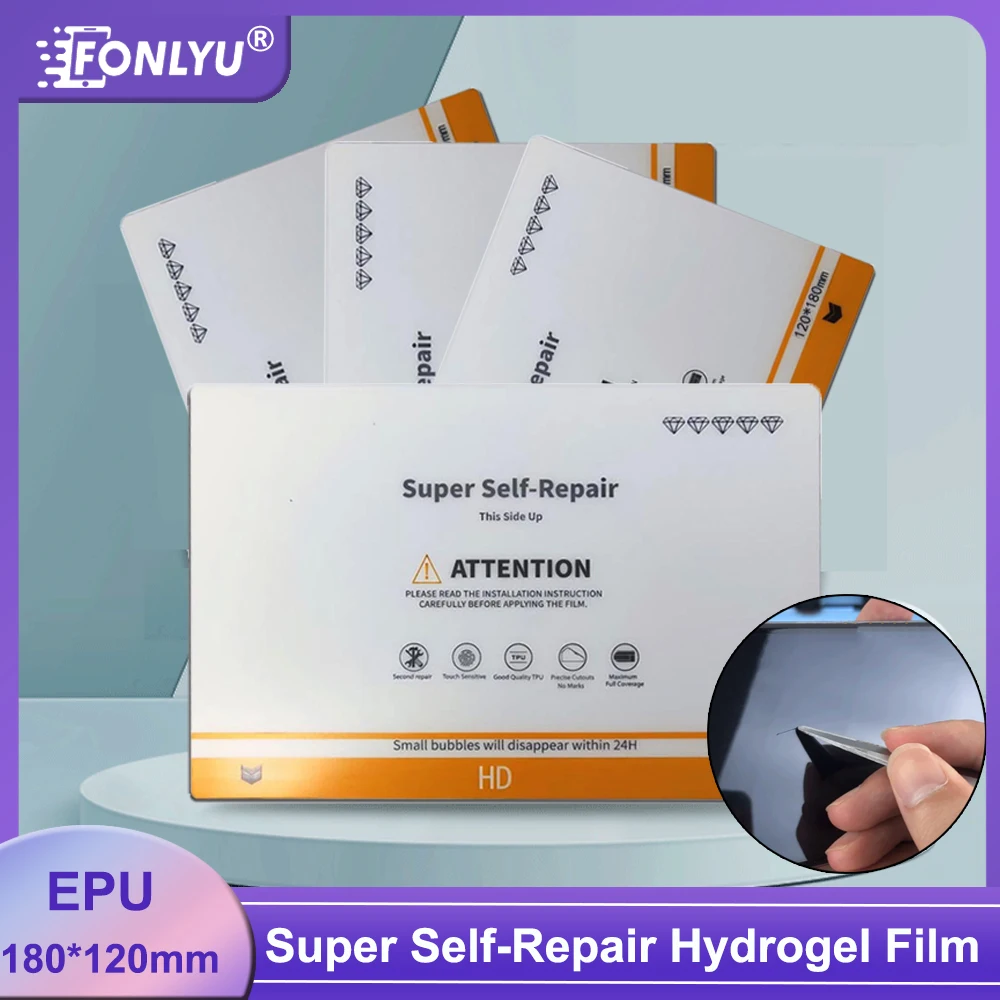 FONLYU Super Scratch Self Repair Hydrogel Film Screen Protector For Blade Plotter Laser Cutting Machine For iPhone 14 Pro Max
FONLYU Super Scratch Self Repair Hydrogel Film Screen Protector For Blade Plotter Laser Cutting Machine For iPhone 14 Pro Max