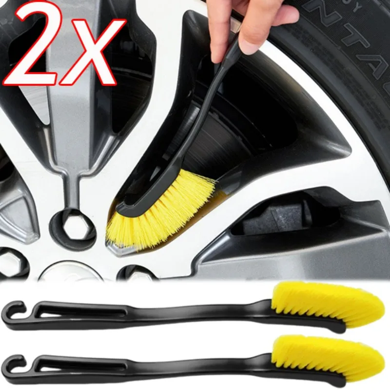 

Car Wheel Tire Rim Detailing Brush Truck SUV Wheel Wash Cleaning Detail Brushes with Plastic Handle Auto Washing Cleaner Tools