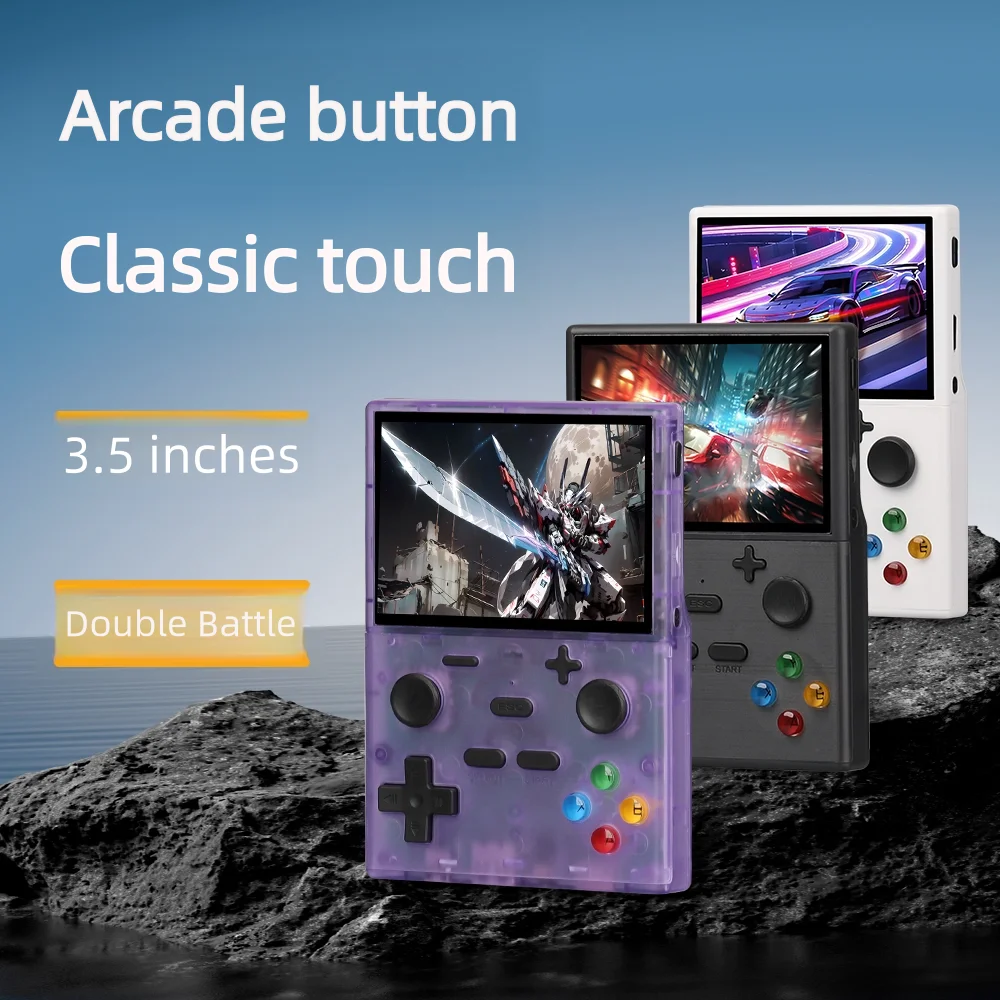 New 3.5-inch IPS screen Linux system handheld game console XGB35 double-player handheld nostalgic P transparent purple gift
New 3.5-inch IPS screen Linux system handheld game console XGB35 double-player handheld nostalgic P transparent purple gift