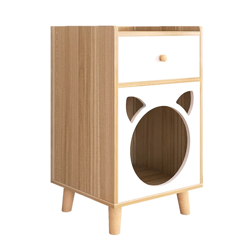 Cat Nest Bedside Table Integrated Shared Cabinet Closed Kennel Pet Supplies Warm Solid Wood Cat House
Cat Nest Bedside Table Integrated Shared Cabinet Closed Kennel Pet Supplies Warm Solid Wood Cat House