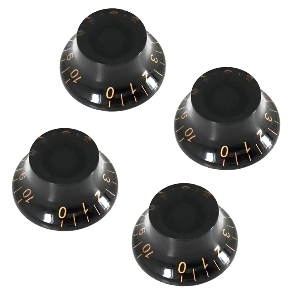 

Guitar Knobs Customizable For Electric Guitar Knobs Set of 4 Top Hat Speed Control Hand Volume Tone Control Knobs