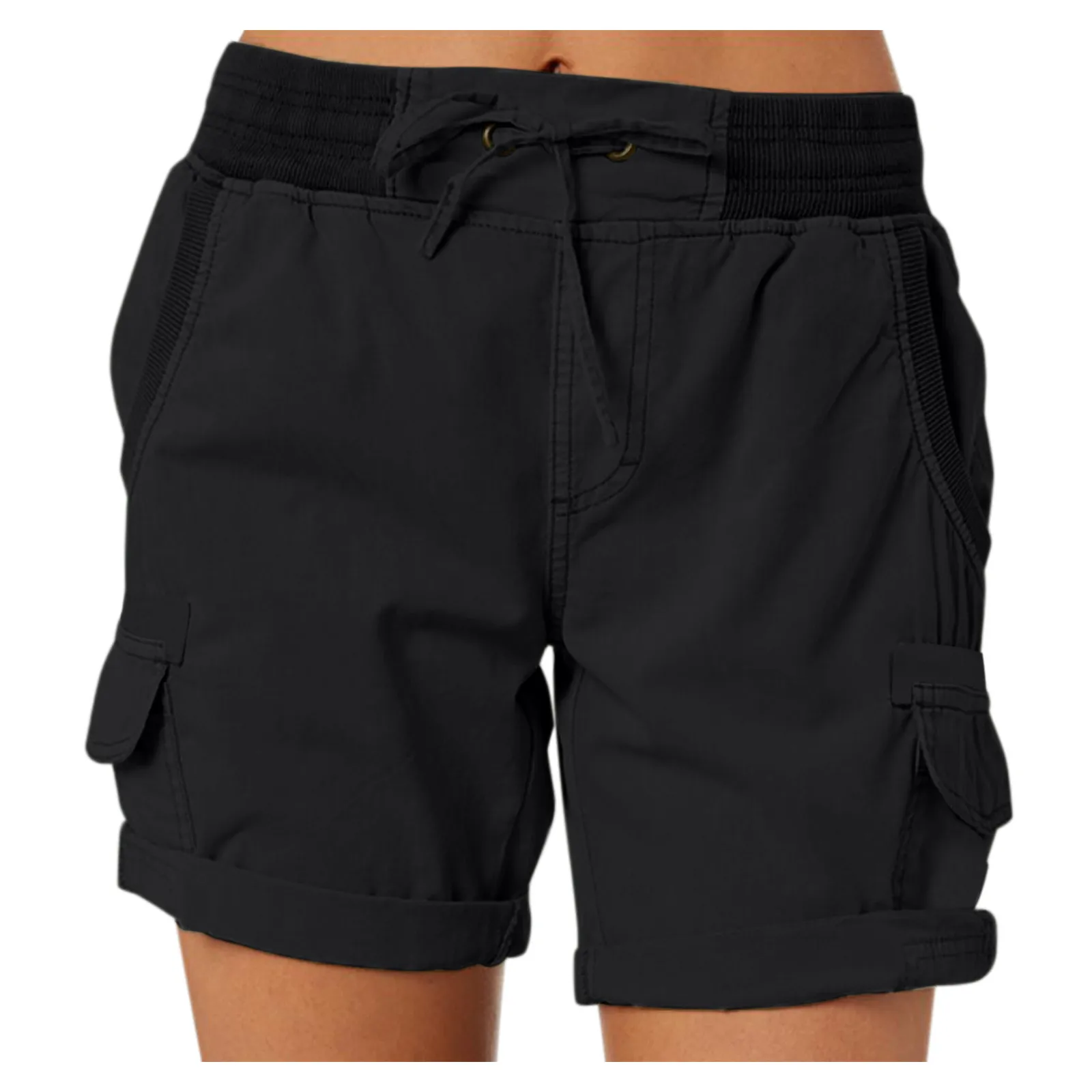 Summer Women'S Multi Pockets Cargo Shorts Quick Dry Shorts Casual Loose Drawstring Shorts Elastic Waist Comfy Cool Beach Shorts
Summer Women'S Multi Pockets Cargo Shorts Quick Dry Shorts Casual Loose Drawstring Shorts Elastic Waist Comfy Cool Beach Shorts