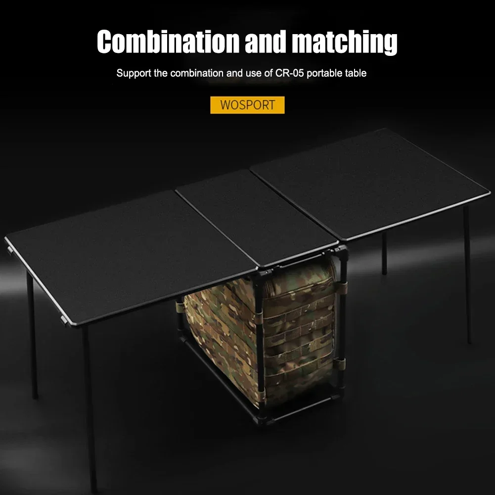 

New Portable Tactical Office Table Camping BBQ Hunting Lightweight Durable Easy Installation Lightweight Extended Desktop