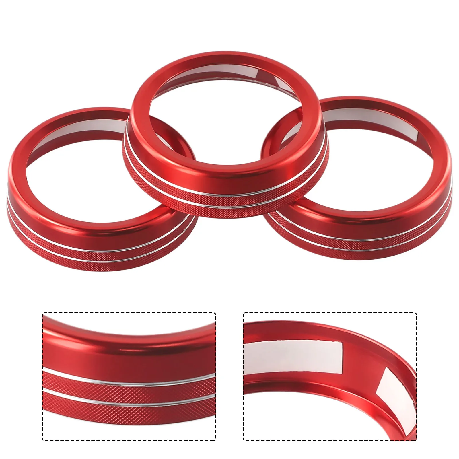 High Quality Air Condition Knob Rings Trim Blue Silver Red Easy To Install No Drilling Required 3pcs Set AC Car Trim
High Quality Air Condition Knob Rings Trim Blue Silver Red Easy To Install No Drilling Required 3pcs Set AC Car Trim