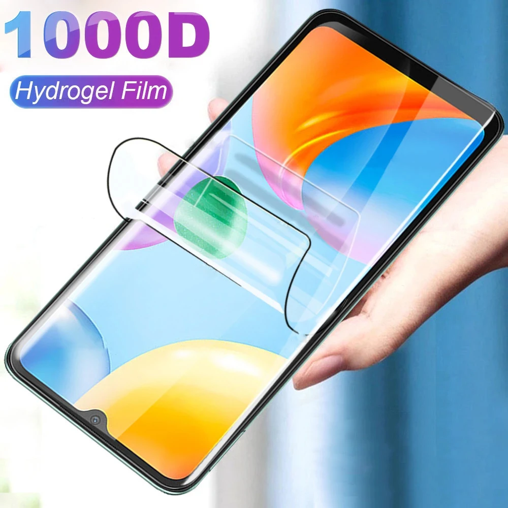 

999D Hydrogel Film For Xiaomi Redmi 9 9A 9C 9T 10 Prime 10A 10C Screen Protector Redmi Note 10 11 11E Pro 10T 11T 11SE Not Glass