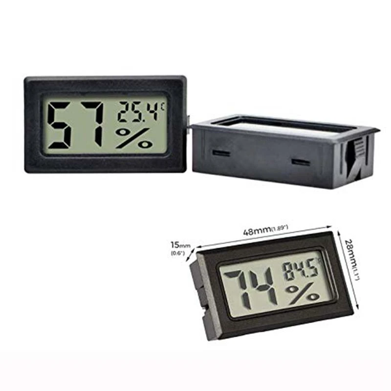 

5 Pack Mini Digital Thermometer Hygrometer, Indoor Digital Electronic Temperature Humidity Gauge Meter LCD Display