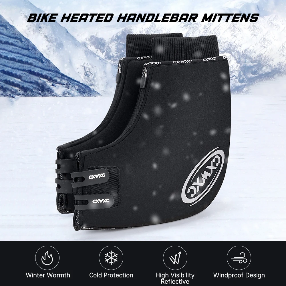 1 Pair Bike Heated Handlebar Mittens Temperature Adjustable Windproof Cycling Gloves for Mountain Bicycle Cycling Equipment
1 Pair Bike Heated Handlebar Mittens Temperature Adjustable Windproof Cycling Gloves for Mountain Bicycle Cycling Equipment