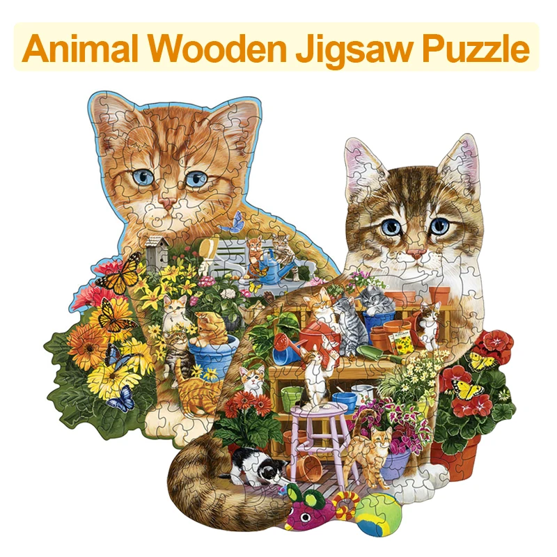 Unique Shape Animal Wooden Jigsaw Puzzle Cat Labor Puzzle for Kids Home Adult Fashion Crafts Gift Design Jigsaw Toys P457
Unique Shape Animal Wooden Jigsaw Puzzle Cat Labor Puzzle for Kids Home Adult Fashion Crafts Gift Design Jigsaw Toys P457