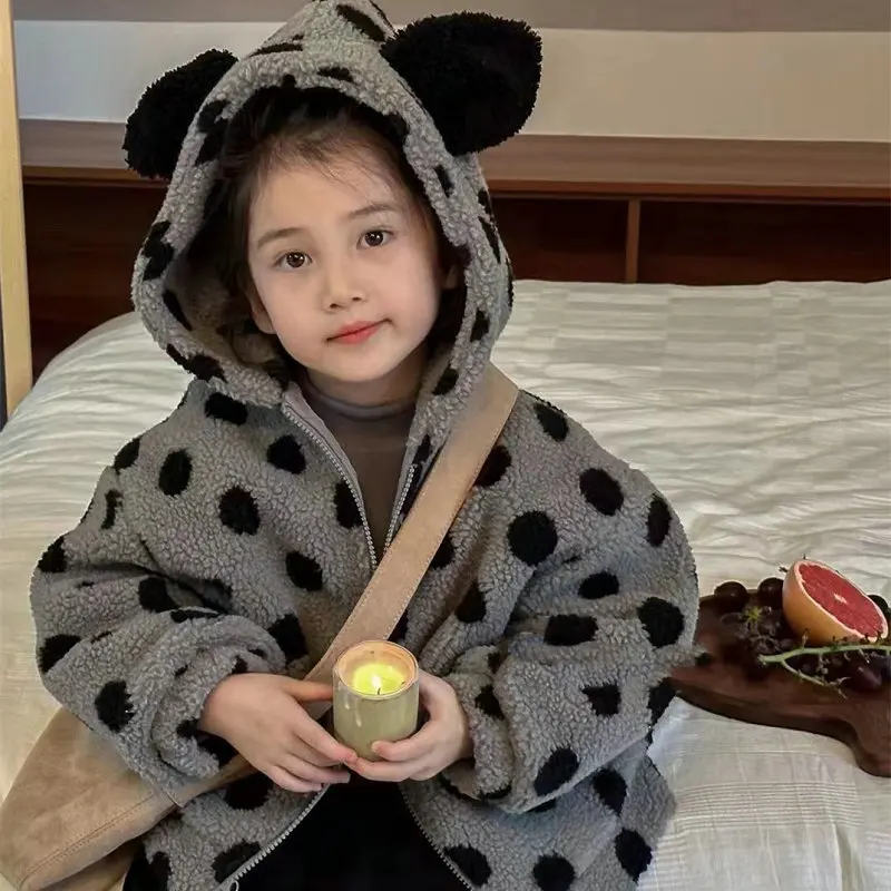 Winter Warm Baby Girls Quilted Cotton Cartoon Show Dots Zip Thick Fleece Puff Jackets Kids Track Coats Child Outfit Tops 2-8 Yrs
Winter Warm Baby Girls Quilted Cotton Cartoon Show Dots Zip Thick Fleece Puff Jackets Kids Track Coats Child Outfit Tops 2-8 Yrs