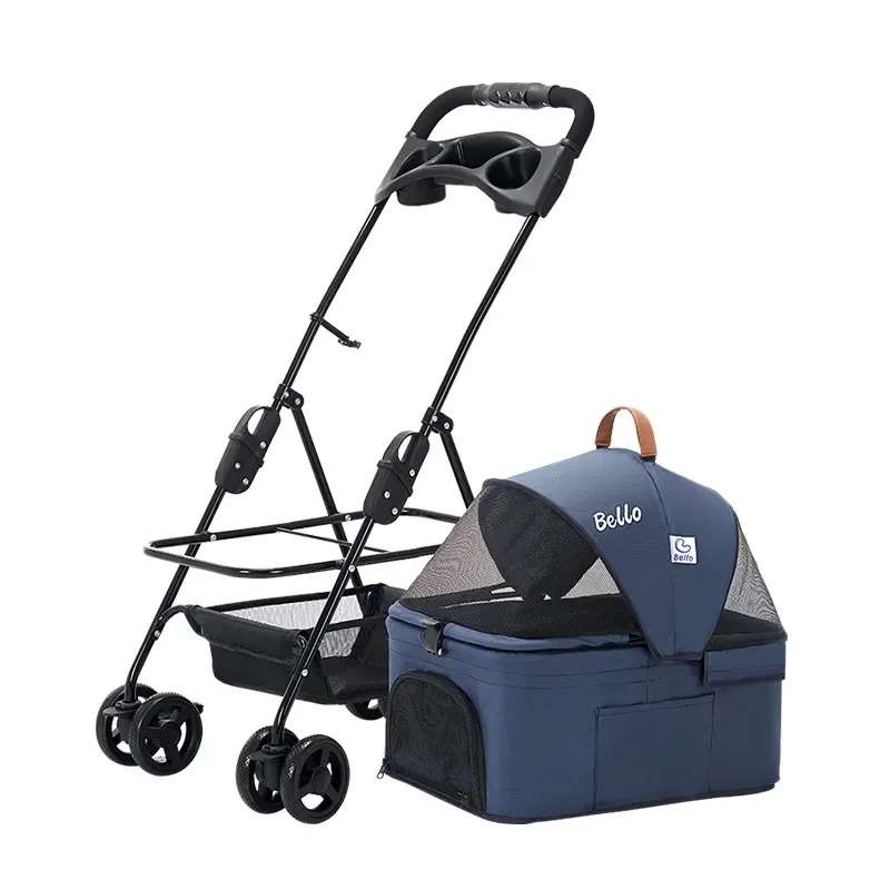 Detachable Pet Trolley with 4 Wheel, Universal Dog Stroller, Small Cat Carrier, Load Bearing 20kg
Detachable Pet Trolley with 4 Wheel, Universal Dog Stroller, Small Cat Carrier, Load Bearing 20kg