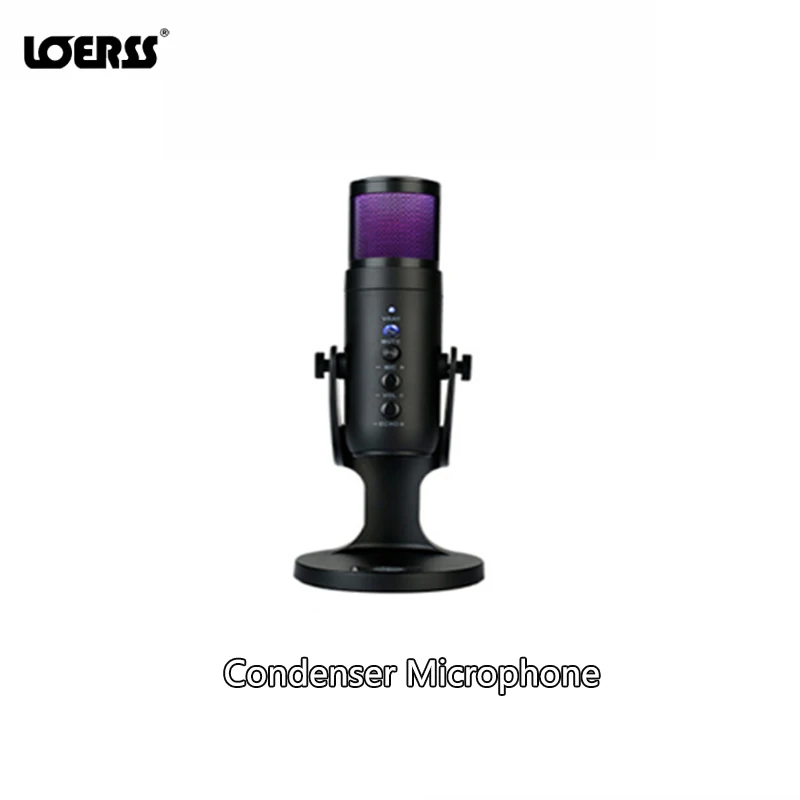 LOERSS USB Condenser Microphone Wired Professional Home Studio Mic Recording Microphone Desktop Mic for Live Streaming Gaming
LOERSS USB Condenser Microphone Wired Professional Home Studio Mic Recording Microphone Desktop Mic for Live Streaming Gaming