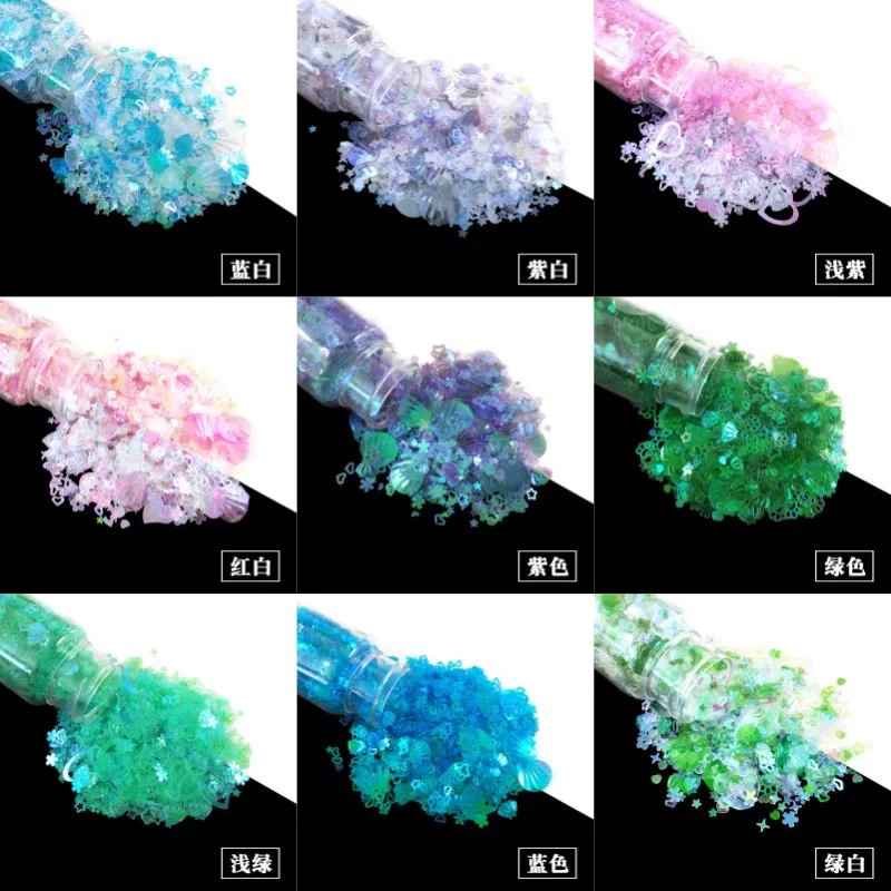15g Shiny Heart Flower Flower Mixed Nail Art Charms Sequins Holographic Laser Flake Nail Decorations Glitter Power Accessories
15g Shiny Heart Flower Flower Mixed Nail Art Charms Sequins Holographic Laser Flake Nail Decorations Glitter Power Accessories
