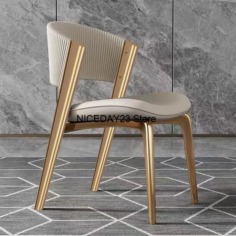Luxury Modern Dining Chairs Gold Legs Leather Designer Italian Ergonomic Chair Vip Nail Restaurant Comedor Kitchen Furniture
Luxury Modern Dining Chairs Gold Legs Leather Designer Italian Ergonomic Chair Vip Nail Restaurant Comedor Kitchen Furniture