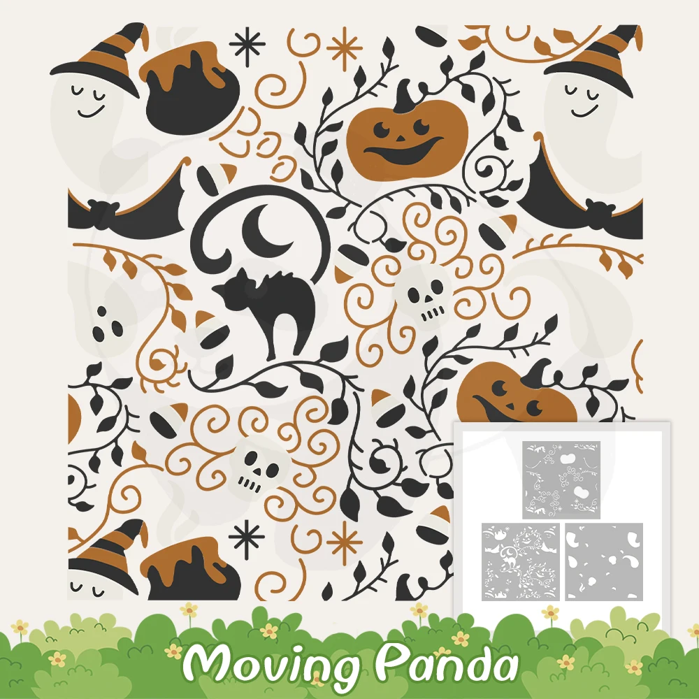 3PCs 2023 New Halloween Ghost Pumpkin Plastic Stencils For Decor DIY Scrapbooking Supplies Stencil For Cards Albums' Background
3PCs 2023 New Halloween Ghost Pumpkin Plastic Stencils For Decor DIY Scrapbooking Supplies Stencil For Cards Albums' Background