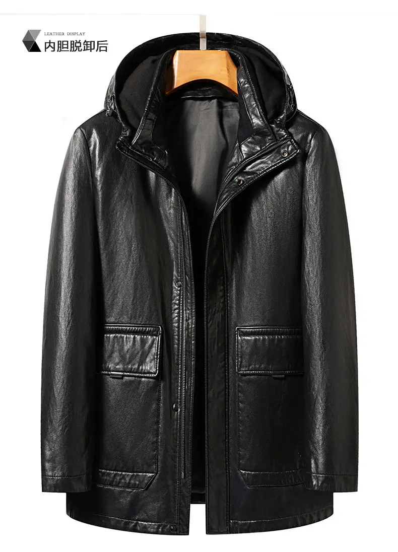 Men's Genuine Leather Jacket Hooded Down Jacket Coat Man Sheepskin Coat Windbreaker Male Winter Puffer Jacket Men Duck Down Coat 12 Mallzona Sbcf721fa67704f399776131036ebf958d Men's Genuine Leather Jacket Hooded Down Jacket Coat Man Sheepskin Coat Windbreaker Male Winter Puffer Jacket Men Duck Down Coat Mallzona