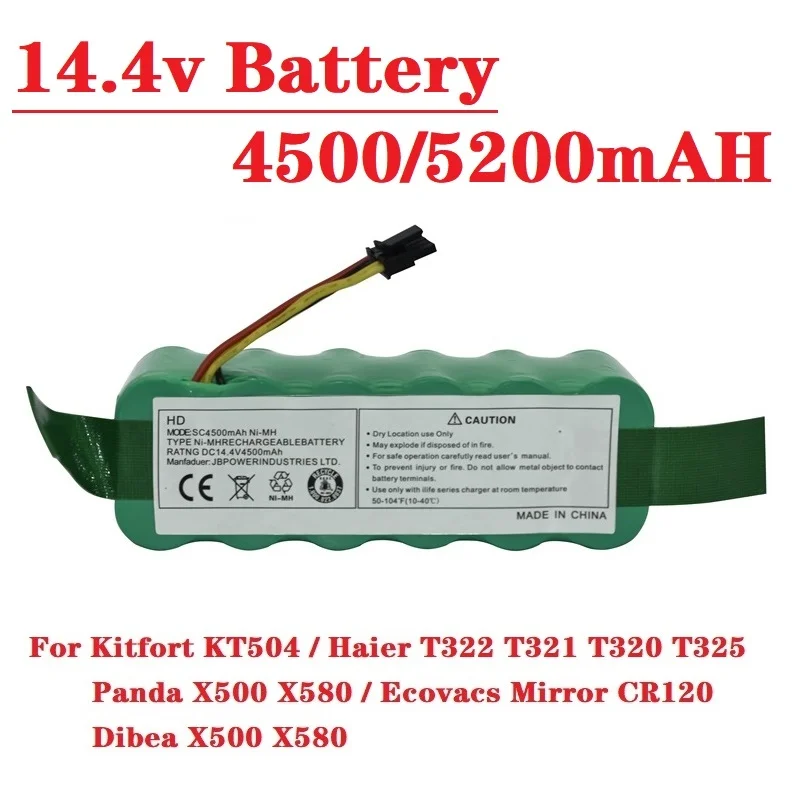 Перезаряжаемая батарея 14,4 В для пылесоса Panda X500 Для Kitfort KT504 Haier T322 T321 T320 T325 X580 X900 Для Ecovacs CR120
Перезаряжаемая батарея 14,4 В для пылесоса Panda X500 Для Kitfort KT504 Haier T322 T321 T320 T325 X580 X900 Для Ecovacs CR120