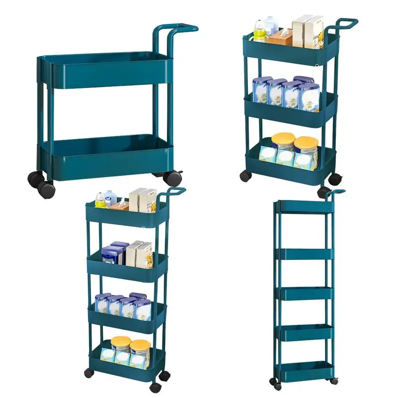 

Utility Cart Trolley Storage ShelvesRolling Storage Cart Practical Decorative Carts Utility Cart On Wheels With Four Casters