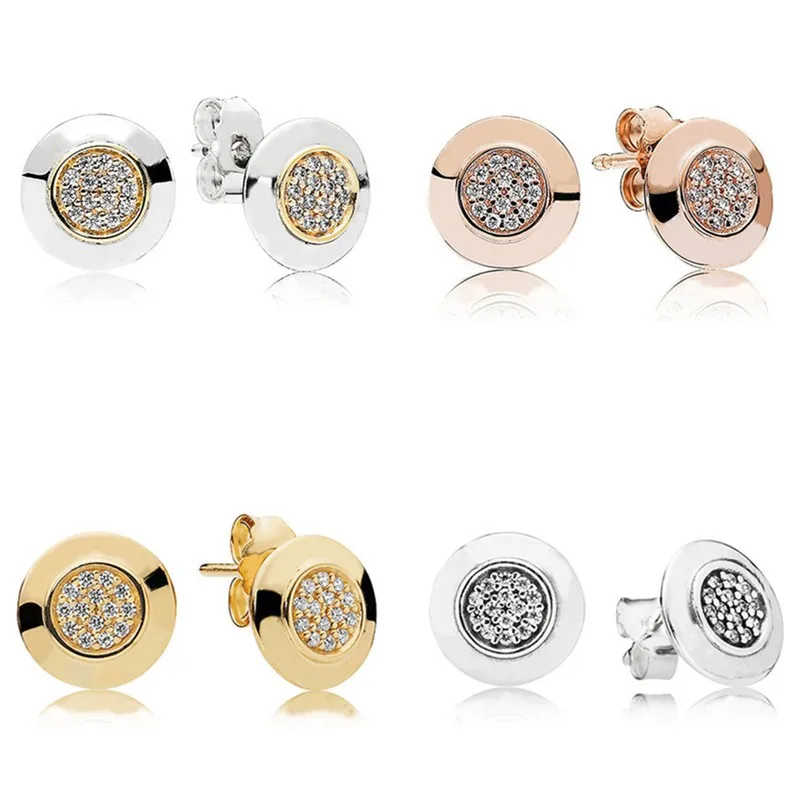 Original Sparkling Rose Pan Logo With Crystal Stud Earrings For Women 925 Sterling Silver Wedding Gift Fashion Jewelry
Original Sparkling Rose Pan Logo With Crystal Stud Earrings For Women 925 Sterling Silver Wedding Gift Fashion Jewelry