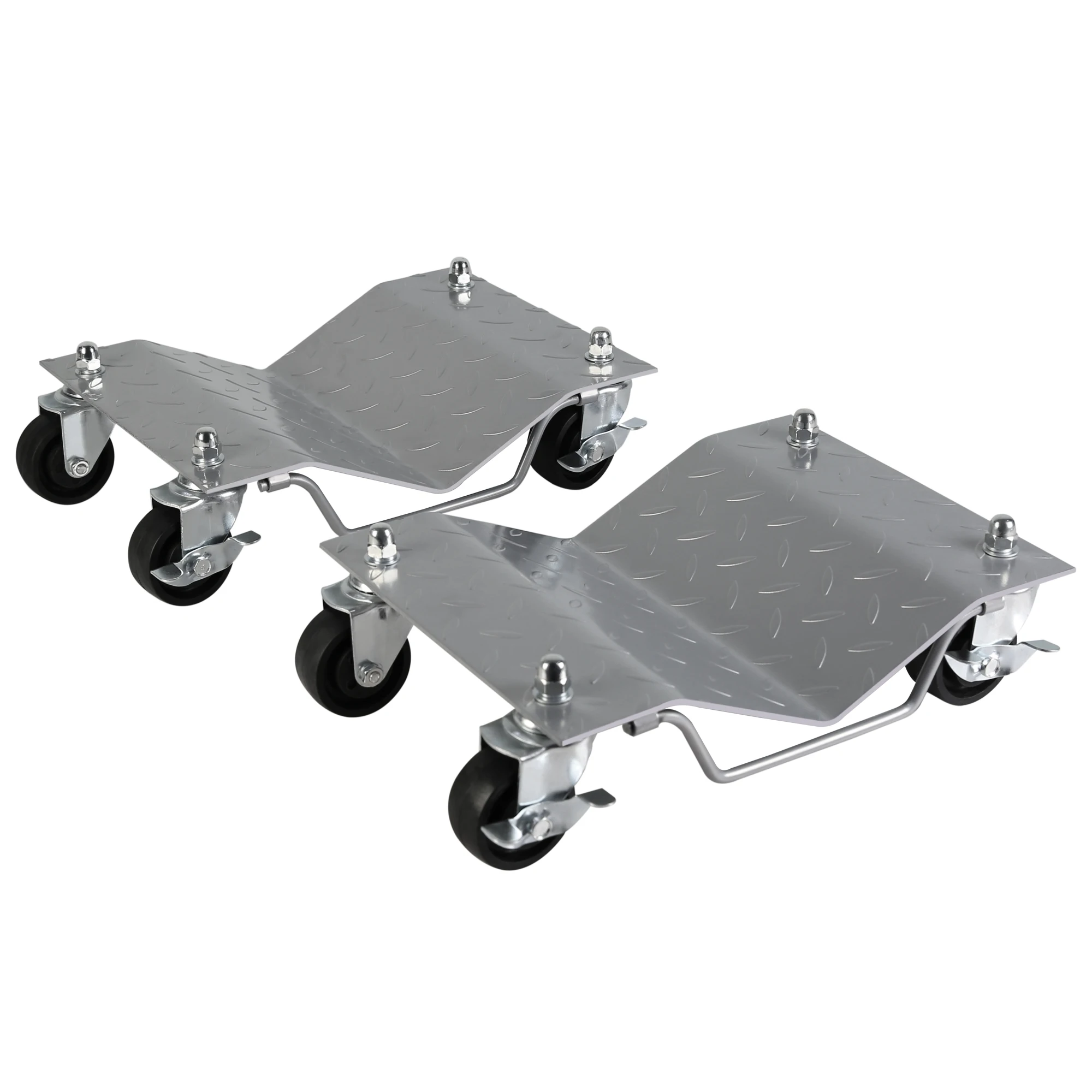 

Reliable and Long-lasting: Crafted from one-piece thickened steel panels, our car moving dolly boasts remarkable strength and st