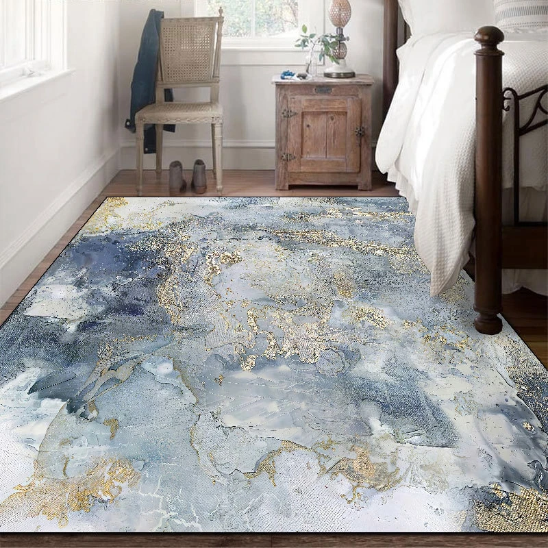 Современный абстрактный геометрический декоративный ковер с синим мраморным принтом для гостиной, дивана, стола, нескользящий напольный коврик, коврики для спальни, прикроватной зоны
Современный абстрактный геометрический декоративный ковер с синим мраморным принтом для гостиной, дивана, стола, нескользящий напольный коврик, коврики для спальни, прикроватной зоны