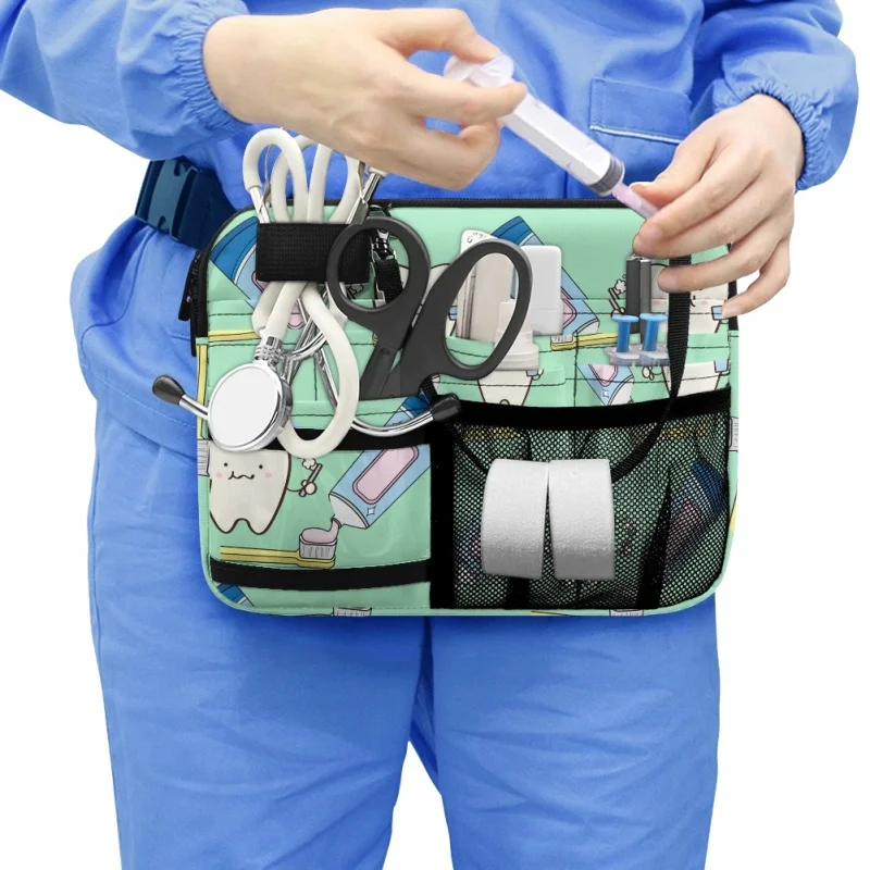 

Twoheartsgirl Portable Nursing Bum Bags Casual Nurse Fanny Pack Medica Belt Organizer Large Capacity Nurses Waist Pouch Hip Bag