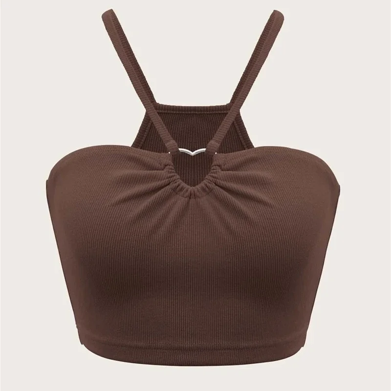 Women's 2024 Autumn/Winter New Slim Fit Ultra Short Love Ring Sleeveless Tank Sexy Top with Strap Versatile Y2k Crop Top YSQ04
Women's 2024 Autumn/Winter New Slim Fit Ultra Short Love Ring Sleeveless Tank Sexy Top with Strap Versatile Y2k Crop Top YSQ04
