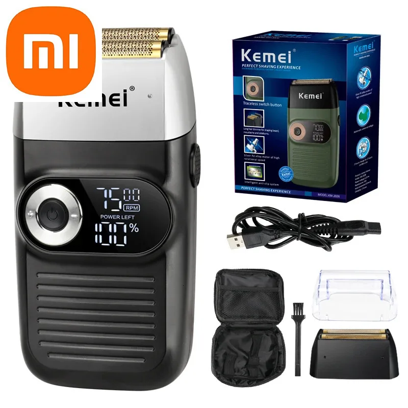 Xiaomi Original Electric Shaver Rechargeable Powerful Floating Razor Balds Head Shaving Machine for Men KM-2026 KM-2027
Xiaomi Original Electric Shaver Rechargeable Powerful Floating Razor Balds Head Shaving Machine for Men KM-2026 KM-2027