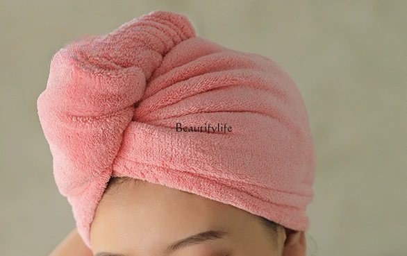 Hair-Drying Cap Female Super Water-Absorbing and Quick-Drying Hair Wiping Towel Turban Shower Cap 
Hair-Drying Cap Female Super Water-Absorbing and Quick-Drying Hair Wiping Towel Turban Shower Cap