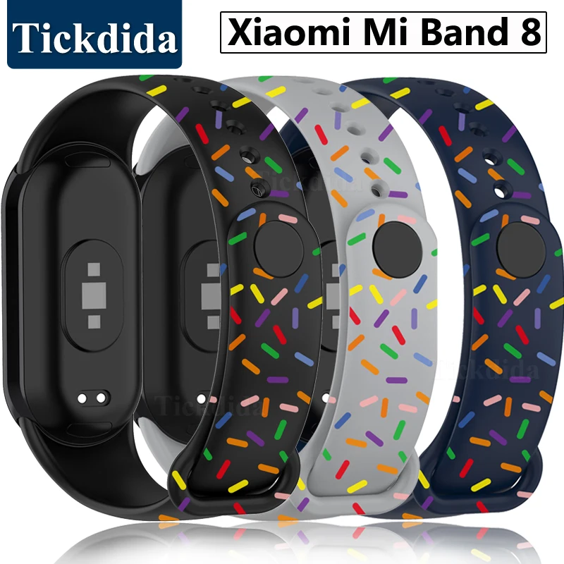 Rainbow Watchband for Xiaomi Band 8 Sport Silicone Strap Soft Wristband for Xiaomi Mi Band 8 Bracelet Replace Strap Accessories
Rainbow Watchband for Xiaomi Band 8 Sport Silicone Strap Soft Wristband for Xiaomi Mi Band 8 Bracelet Replace Strap Accessories