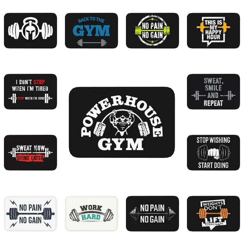Powerhouse Gym Doormat Mat Anti-Slip Bodybuilding Fitness Motivational Quote Bath Kitchen Balcony Entrance Rug Carpet 40*60cm
Powerhouse Gym Doormat Mat Anti-Slip Bodybuilding Fitness Motivational Quote Bath Kitchen Balcony Entrance Rug Carpet 40*60cm