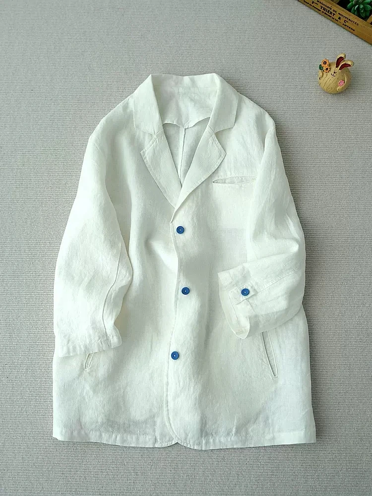 110cm Bust / Spring Autumn Women Casual All-match Loose Japanese Style Brief Comfortable Water Washed Linen Blazer Coats
110cm Bust / Spring Autumn Women Casual All-match Loose Japanese Style Brief Comfortable Water Washed Linen Blazer Coats