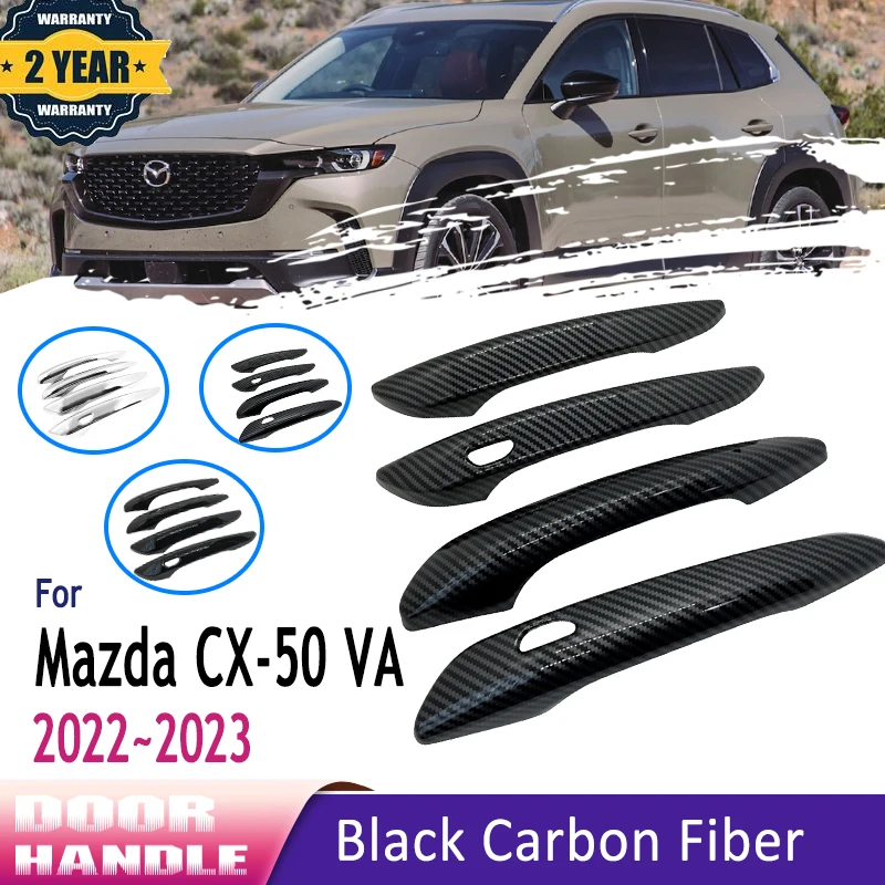 Черная наружная дверная ручка из углеродного волокна для Mazda CX-50 2023, аксессуары CX 50 CX50 VA 2022, защитные наклейки, автомобильные аксессуары
Черная наружная дверная ручка из углеродного волокна для Mazda CX-50 2023, аксессуары CX 50 CX50 VA 2022, защитные наклейки, автомобильные аксессуары