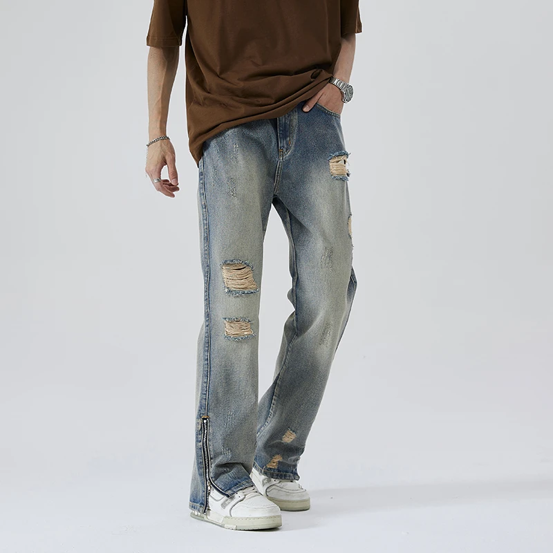 High Street Yellow Mud Jeans Men's Fashion Y2k Vintage Street Hip-hop Pants Split Fashion Straight Wide Denim Trousers
High Street Yellow Mud Jeans Men's Fashion Y2k Vintage Street Hip-hop Pants Split Fashion Straight Wide Denim Trousers