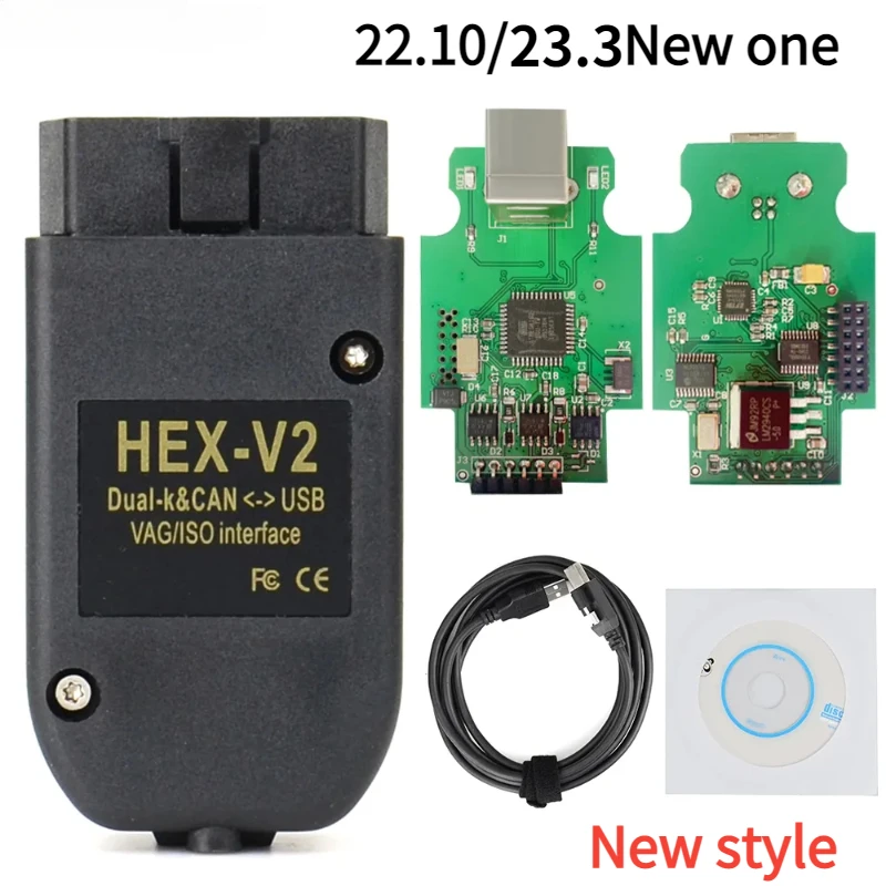 

VAGCOM 22.10 Obd2 Scanner HEX V2 VAG COM 23.3 FOR VW AUDI FOR VW AUDI Skoda Seat ATMEGA162 Multi-language VAG COM VCDS HEX VAG