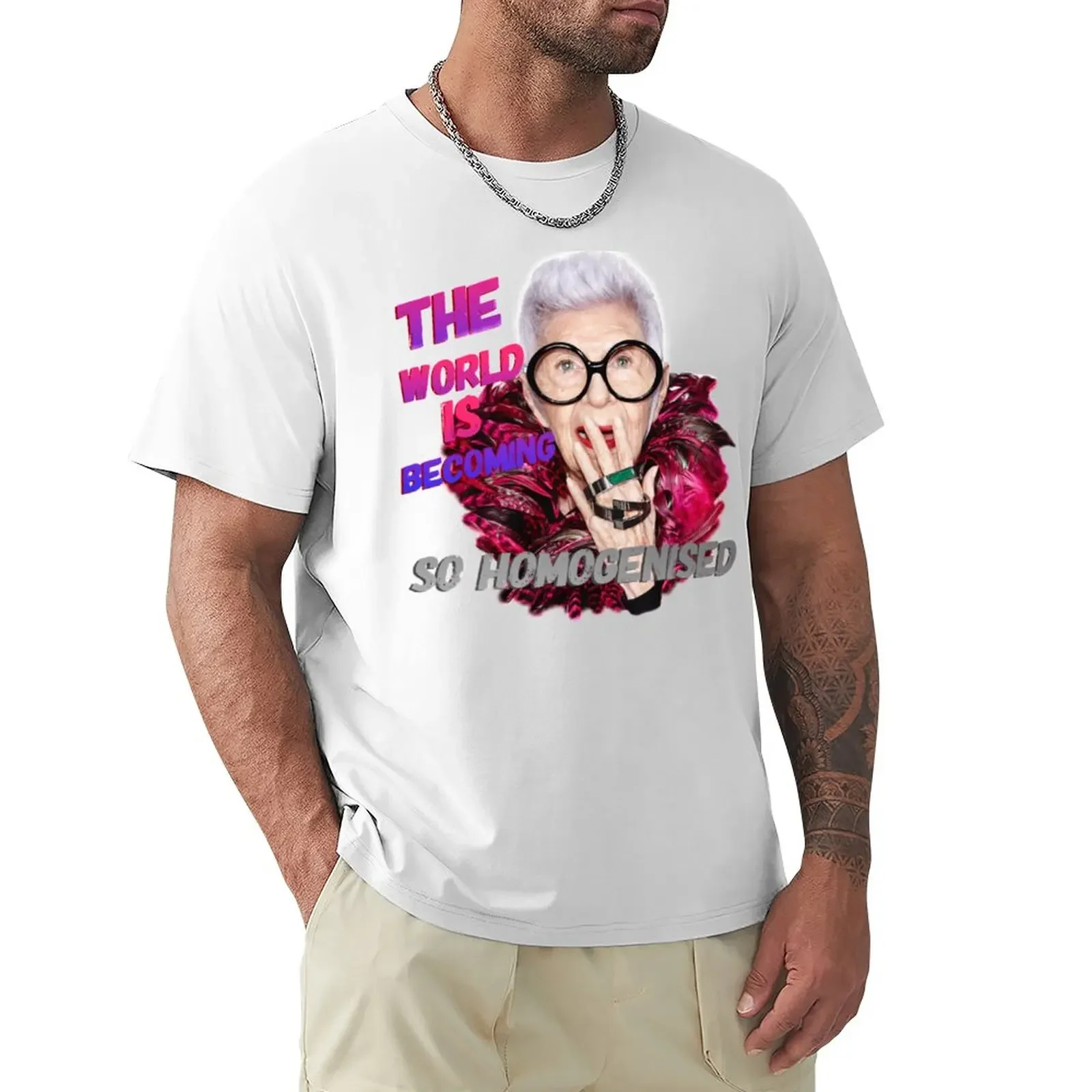 

Iris Apfel T-Shirt vintage summer clothes quick-drying men t shirts