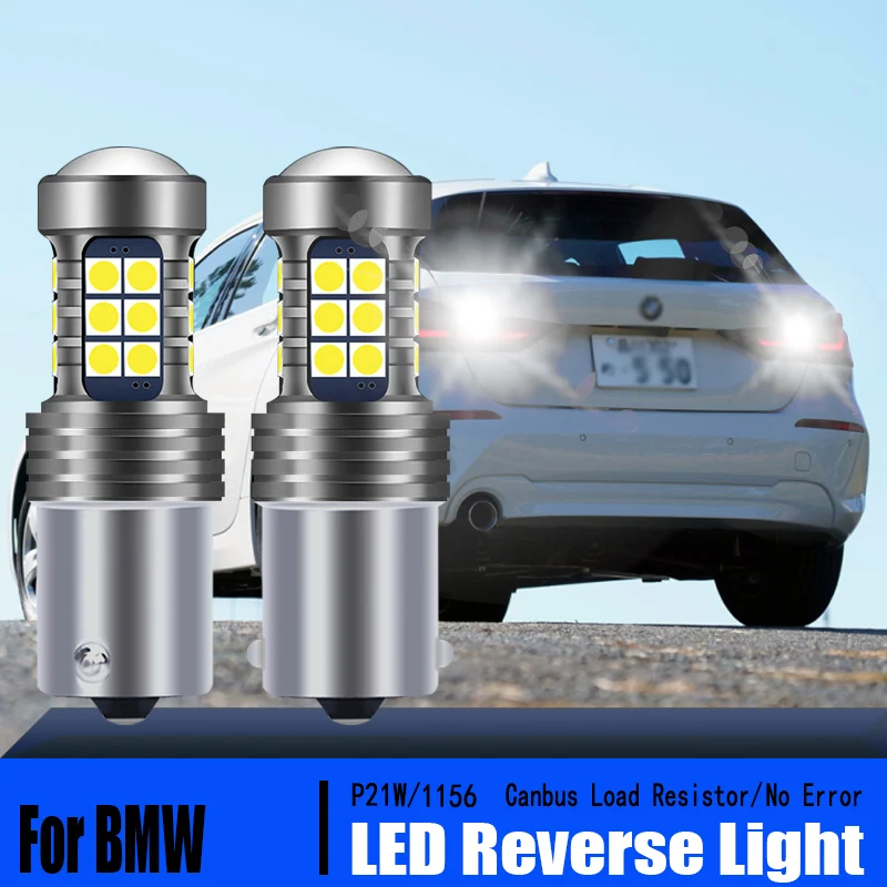 

2pcs Car P21W 7506 BA15S Canbus Free Error LED Reverse Light Bulb Backup Lamp For BMW E87 F20 F21 F45 F23 F22 F87 F46 1 2 Series