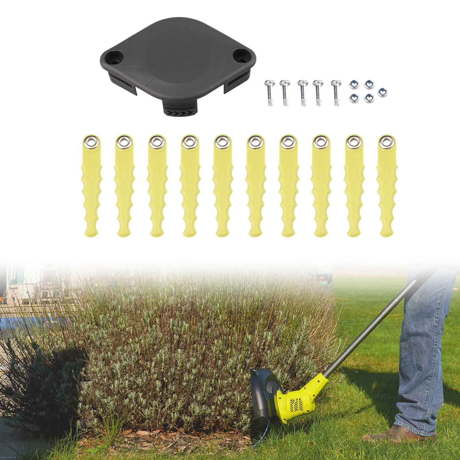 1 Trimming Head With Plastic Blade RAC155 Spare Blade Set For 18 V Cordless Lawn Trimmer Garden Power Tool Accessories
1 Trimming Head With Plastic Blade RAC155 Spare Blade Set For 18 V Cordless Lawn Trimmer Garden Power Tool Accessories