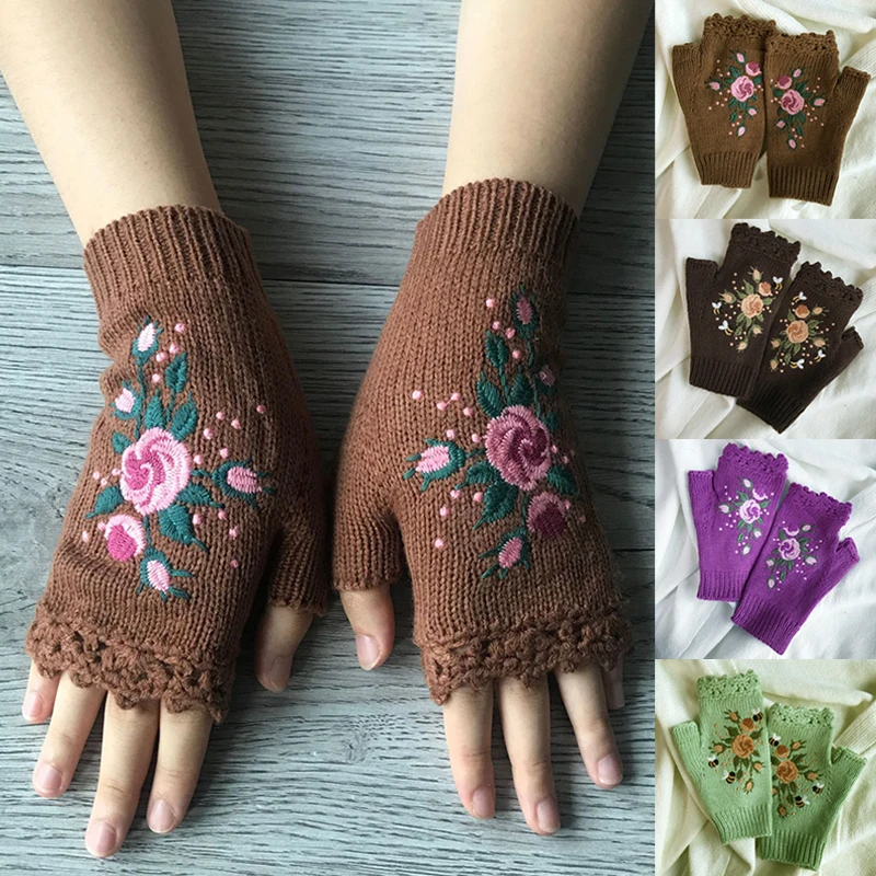 Ins Autumn Honeybee Flower Embroidery Gloves Women's Winter Warm Gloves Wool Weaving Factory Processing Custom Knitted Gloves
Ins Autumn Honeybee Flower Embroidery Gloves Women's Winter Warm Gloves Wool Weaving Factory Processing Custom Knitted Gloves