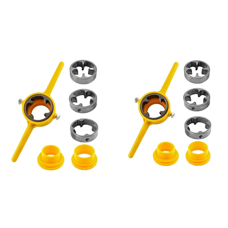 Plastic Pipe Thread Die Kit, Of Water Pipe Die Plastic Pipe Die Tap Wrench Set, PVC Pipe Threader Plumbing Tool
Plastic Pipe Thread Die Kit, Of Water Pipe Die Plastic Pipe Die Tap Wrench Set, PVC Pipe Threader Plumbing Tool