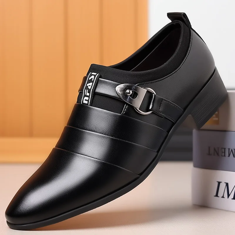 Classic Leather Shoes for Men Slip on Pointed Toe Oxfords Formal Wedding Party Office Business Casual Dress Shoes for Male2023
Classic Leather Shoes for Men Slip on Pointed Toe Oxfords Formal Wedding Party Office Business Casual Dress Shoes for Male2023