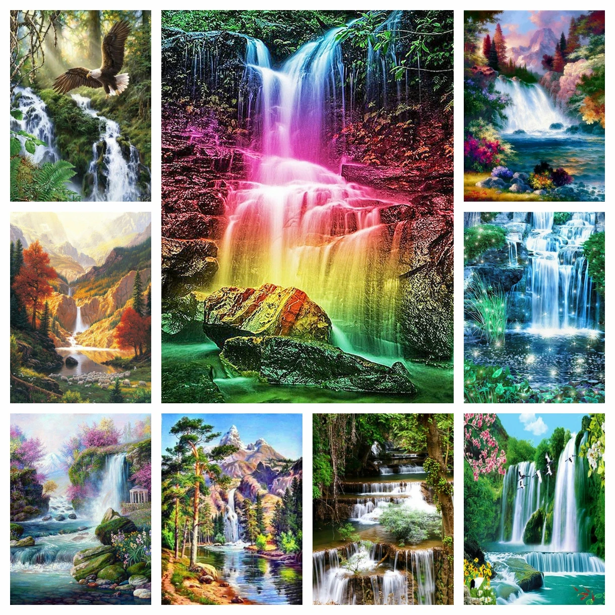 5D замечательный водопад пейзаж алмазная живопись наборы для вышивки крестиком женский подарок 
5D замечательный водопад пейзаж алмазная живопись наборы для вышивки крестиком женский подарок