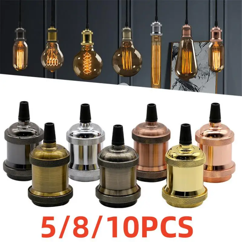 5/8/10pcs Vintage Retro Edison Lamp E27 Socket Pendant Lights Bulb Socket Screw Base Aluminum Light Industrial Retro Lamp Holder
5/8/10pcs Vintage Retro Edison Lamp E27 Socket Pendant Lights Bulb Socket Screw Base Aluminum Light Industrial Retro Lamp Holder