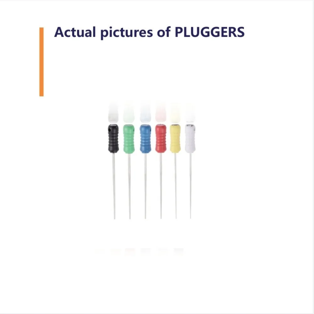 6pcs/Pack Dental Pluggers Files Niti Stainless Steel 21/25/28/31mm For Condensating Gutta Percha Endo Files Dental Instruments
6pcs/Pack Dental Pluggers Files Niti Stainless Steel 21/25/28/31mm For Condensating Gutta Percha Endo Files Dental Instruments