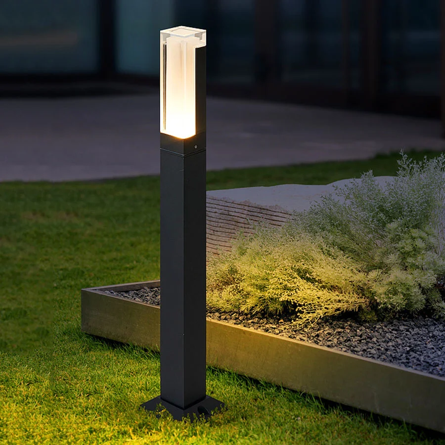 

Acrylic LED Path Lawn Lamp Outdoor Landscape Post Light Villa Garden Park Courtyard Pillar Light Bollards Light AC85-265V/DC12V