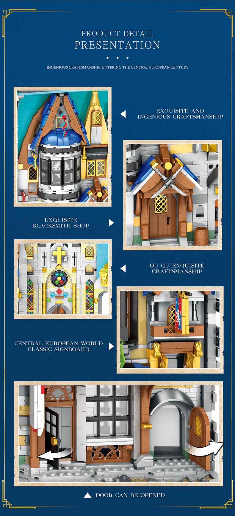 2922PCS Street View European Century Book of Market Building Block Creative Expert Castle Bricks Model Toy For Kid Birthday Gift 2922PCS Street View European Century Book of Market Building Block Creative Expert Castle Bricks Model Toy For Kid Birthday Gift