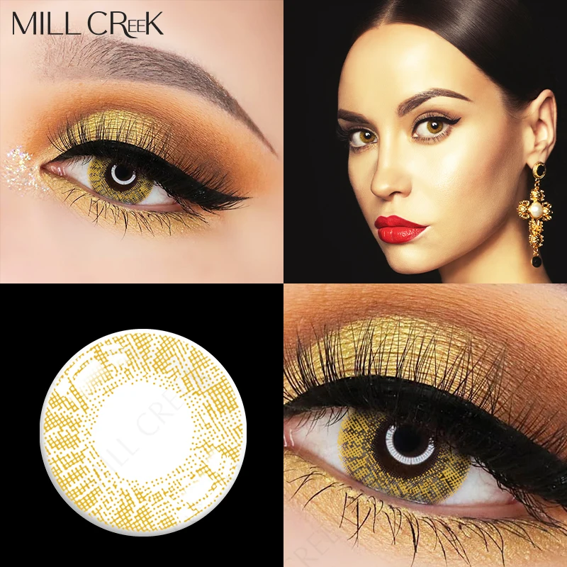 A Pair of Annual Color Contact Lenses Natural Color Lenses for Eye Use Lady Student Lens Box Color Cosmetics Shipping Free A Pair of Annual Color Contact Lenses Natural Color Lenses for Eye Use Lady Student Lens Box Color Cosmetics Shipping Free