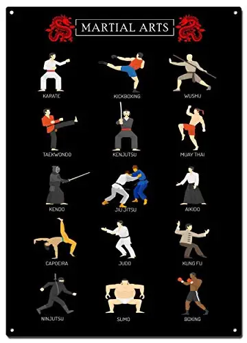 STYSLS Martial Arts Metal Tin Signs,Martial Arts Colorfast Posters, Decorative Signs, Wall Art, Home Decor
STYSLS Martial Arts Metal Tin Signs,Martial Arts Colorfast Posters, Decorative Signs, Wall Art, Home Decor